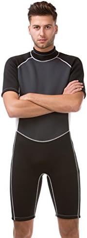 Diving Suits Metal Detector Diving Wetsuits Male Sports Skins One Piece Short Sleeves Diving Snorkeling Swimming Surfing Suit (m)