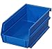 Triton Products 3-210B LocBin Stacking, Hanging, Interlocking Polypropylene Bins 5-3/8-Inch L by 4-1/8-Inch W by 3-Inch H Blue 24 CT