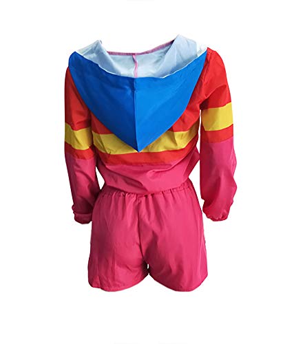 Molilove Women 2 Piece Sunscreen Outfits Lightweight Windbreaker Pullover Crop Top Pants Rashguards Set
