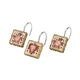 Avanti Hearts and Stars Shower Hooks, Multicolored