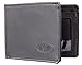 Big Skinny Men's Compact Sports Leather Bi-Fold Slim Wallet, Holds Up to 20 Cards, Black