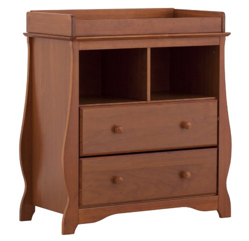 Amazon Com Storkcraft Carrara 2 Drawer Change Table Oak