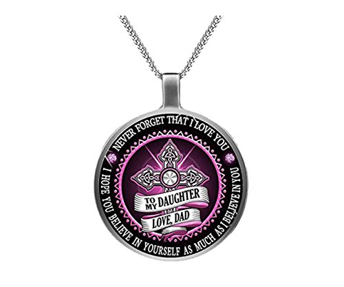 To my daughter pendant necklace - Love Dad