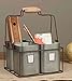 Metal Four Tin Organizer with Handles