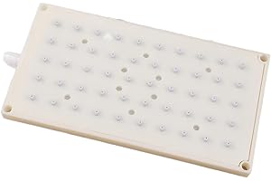 50-Hole Plastic Shower Head with 4-Inch Thread, Adjustable Spray Nozzle for Even Water Distribution, Cream Bathroom Accessory