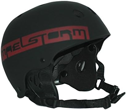 Maelstorm AQUA WAVE Kitesurfing Helmet Matte Black Size L for Watesports Kiteboarding Windsurfing Waterskiing Jet Skiing SUP Kayaking Canoeing Paddling Boating
