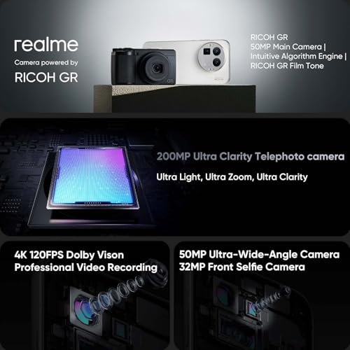 realme GT 8 Pro Smartphone 5G Snapdragon 8 Elite Gen 5, 12GB + 256GB, 144Hz 6.79" QHD+ AMOLED Display, 7000mAh Battery and SuperVOOC 120W/Wireless Charging 50W, 200MP + 50MP IMX906 + 50MP, Blue