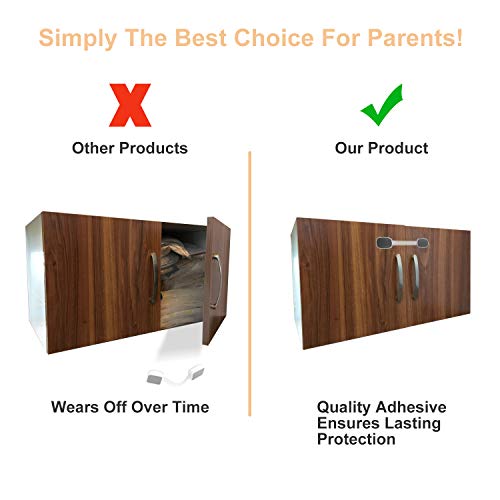 image for CalMyotis Child Safety Locks, Baby Proofing Cabinet, Cupboard, Dual Bu