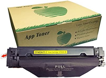 Apptoner HP201X Cf402x Yellow Toner Cartridge Compatible Hp Color LaserJet Pro M277dw MFP 277dw Printer (Yellow 1 PK)