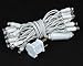 Novelty Lights 35 Light LED Christmas Mini Light Set, Outdoor Curtain Wreath Craft Bottle String Lights, Pure White, Non-Connectable, White Wire, 13.5 Feet…