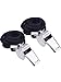 Mudder Metal Referee Whistles Coach Whistles with Lanyard for Football Coaches and Officials (2 Pieces, Silver)