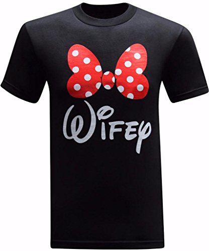 tees geekHubby & Wifey Matching Couples Funny T-Shirt