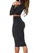 Allegrace Women Sexy 2 Pieces Bodycon Evening Skirt Stretch Party Bandage Dresses Blue M
