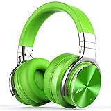 COWIN E7 Pro Active Noise Cancelling Headphones Bluetooth Headphones Wireless Headphones Over Ear with Mic/Deep Bass, 30H Playtime for Travel/Work/TV/Computer/Cellphone - Green