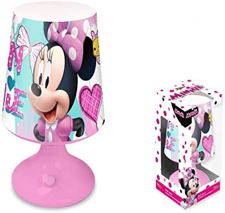 lampara de noche de disney minnie mouse luz led de mesa infantil 1308