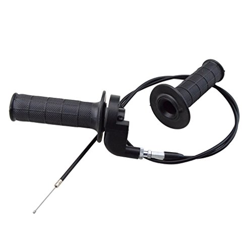 GOOFIT7/8" 22mm Dirtbike Twist Throttle Handle Grip Cable Throttle Clamp for 50cc 90cc 110cc 125cc 140cc 150cc 200cc 250cc 4-stroke Pit Bike Mimi Bike