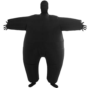 VOCOO Lnflatable Costumes Adult Size Inflatable Body Suits Pants (Black)