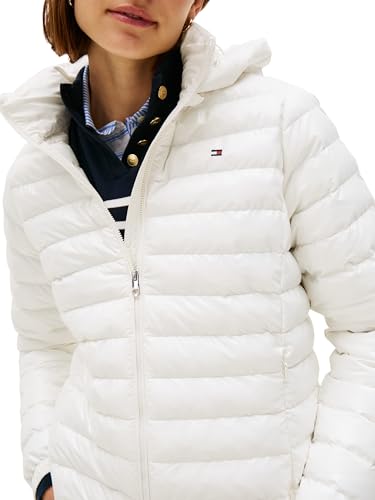 Damen Steppjacke Padded Slim mit Kapuze, Weiß (Ivory Silk), XXS