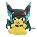 Mega PikaXChar fire dragon dress up plush animal for kids Legendary Blue Edition