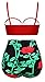 AnniBlue Women Vintage High Waisted Bikini Two Piece Bathing Suit Swimsuits