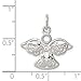 925 Sterling Silver Polished Filigree Religious Guardian Angel Charm Pendant Necklace 18mm Jewelry Gifts for Women