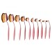 Makeup Brushes,Vander 10 Pcs Fashionable Professional Super Soft Oval Toothbrush Makeup Brush Set Foundation Brushes Contour Powder Blush Concealer Eyeliner Make Up Brush Cosmetics Tool (Pink)