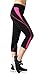 Neonysweets Womens Capri Workout Pants Yoga Pants Active Running Leggings