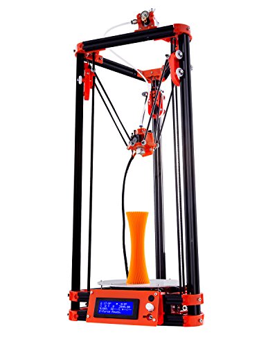 Delta 3d Printer Kossel Diy Kit Updated Pulley Plus Larger 3d Printing Size Φ240mm285mm Metal Frame Structure with Heated Bed PLA Filaments SD Card