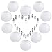 Gesentur Paper Lanterns, 10 Packs 12 Inch White Round Paper Lanterns + 20 Packs White LED Party Lights Perfect for Wedding Decorations, Reception, Crafts and Party Lights (White), Easy to Assemble