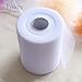 Ling's moment White Tulle Fabric Bolt Tulle Ribbon Roll 6 inch x 100 Yards 300 Feet for Tulle Table Skirt Wedding Party Decorations
