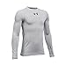 Under Armour Boys' ColdGear Compression Crew, True Gray Heather (025)/Black, Youth Medium