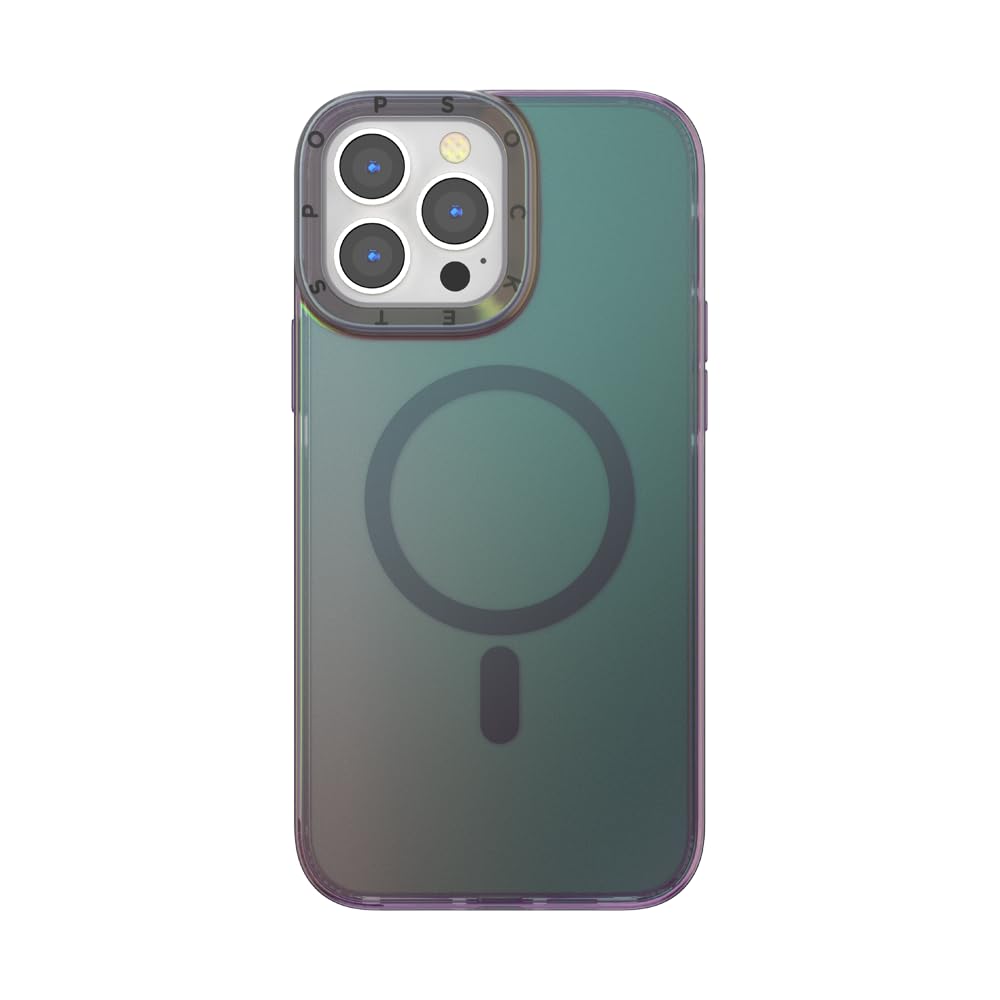 PopSockets iPhone 13 Pro Max Case Compatible with MagSafe, Phone Case for iPhone 13 Pro Max, Wireless Charging Compatible - Nightshade