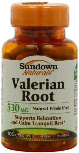 Sundown Naturals Valerian Root, 530 MG, 100 Capsules (Pack of 3) by Sundown