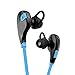 APEKX B2 Wireless Bluetooth Headphones, Lightweight Earbuds, Sports Headset, Running Jogging Gym Workout with Mic for iOS, Android, MP3 and More(Blue)