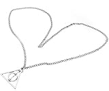 Harry Potter Theme Necklace Silver Colour The Deathly Hallows Pendant