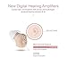 Super Mini,Half Penny-Sized,in-The-Canal (ITC), New Digital Hearing Amplifier, Clearly Technology, Interchangeable, Suitable for Men and Women, Trademark: Easyuslife