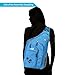 Plus Oversized Sling Bag Men Women, Double Layers Travel Backpack Cross Body Bag 28L, Fit for 14 Inch Laptop Dark Blue