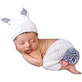Costume Neonato All'Uncinetto - Per Foto E Feste, Per Bimba E Bimbo, Accessorio Fotografia - Foto 5