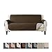 Home Fashion Designs Reversible Sofa Protector. Furniture Protector for Living Room with Secure Straps. Furniture Protectors for Kids, Dogs and Pets. (Sofa, Chocolate/Flax)