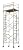 Buffalo Tools GSC8 8-Inch Caster with Foot Brake for GSF55 Scaffold Frame