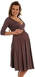 Happy Mama Women's Maternity Pregnancy Easy Breastfeeding Circle Jersey Dress 282p