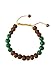 Hands Of Tibet Tibetan Mala Rudraksha and Green Jade Wrist Mala Yoga Bracelet for Meditation
