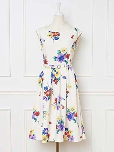 Amazon Co Jp Titty Co ティティー アンド コー Apulia Bigフラワーワンピース オフホワイト M 服 ファッション小物