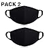 Fine dust mask, Anti-dust Flu Protection Best Warm Windproof Mask - 100% Cotton Face Masks Comfy Respirator - Mouth Masks Anti Pollution Washable Reusable Pollen Masks for Men Women 2 Pieces