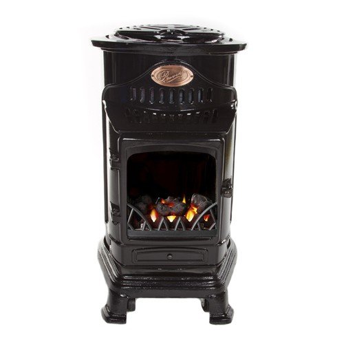 Calor Provence 3kw Portable Flueless Gas Stove Heater (Gloss Black