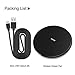 Wireless Charger, Knooe Qi Certified Slim Fast Wireless Charging Pad Compatible iPhone X, iPhone8/8 Plus, Fast Charger Samsung Galaxy S9 / S9+/ S8/ S8+ / S7 / Note 8 and More (No AC Adapter), Black