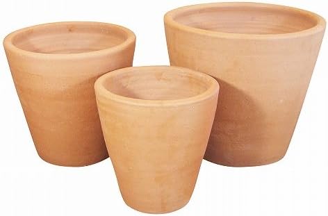 Amazon 6 5 8 10号 おしゃれな テラコッタ シンプル 植木鉢 3点セット E 23 鉢