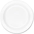 Dart 10PWCR 10.25 in White Unlaminated Foam Plate (Case of 500)