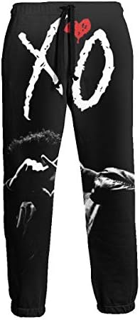 The We-ek-nd Men's Jogger Pants Pocket Casual Sweatpants,Hip-hop Drawstring Sweatpants