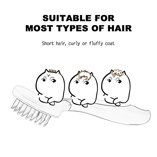 Dele Dog Cat Brush For Grooming Short Or Long Hair Pin Brush For